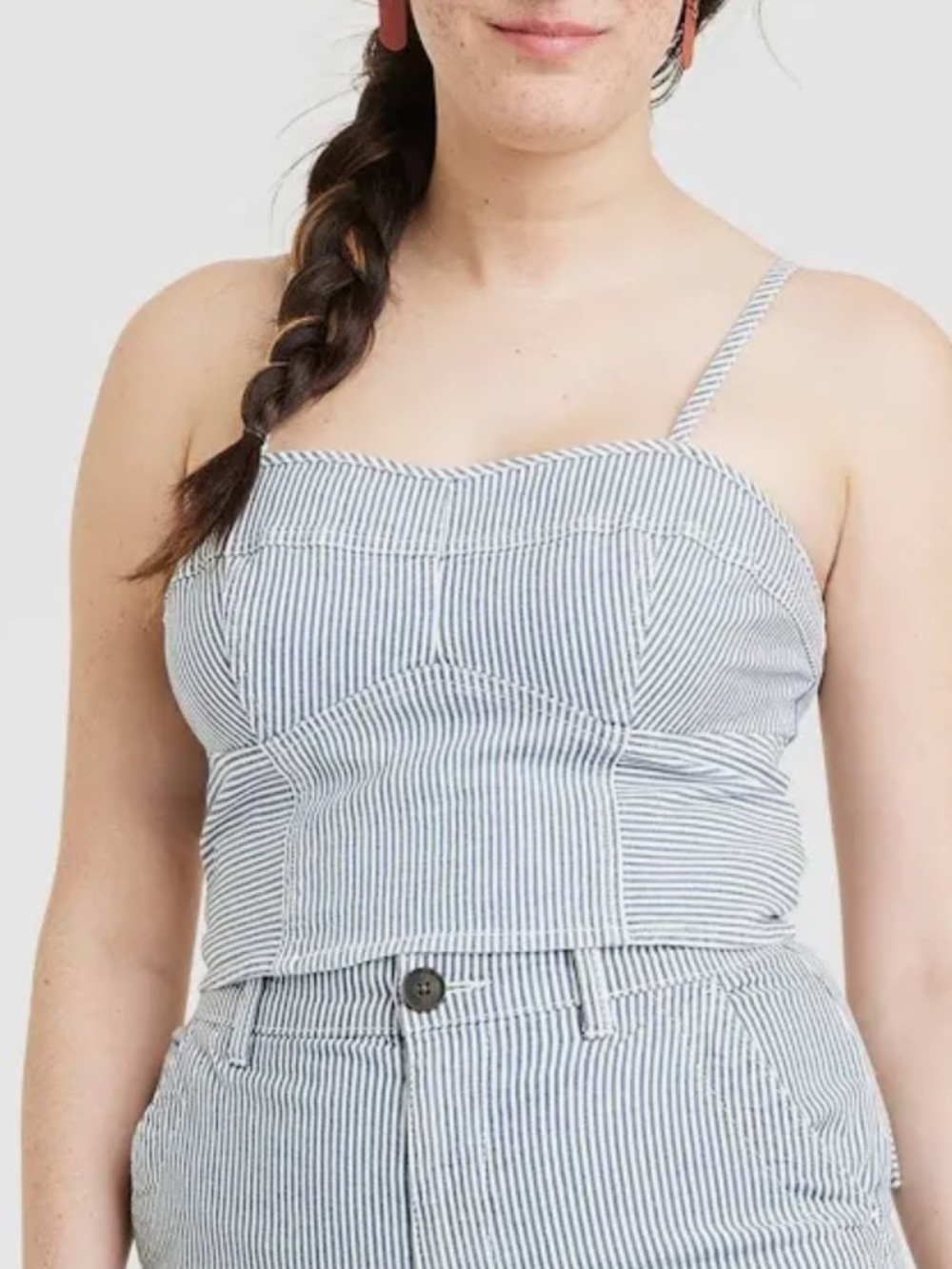 Universal Thread Navy and White Striped Camisole